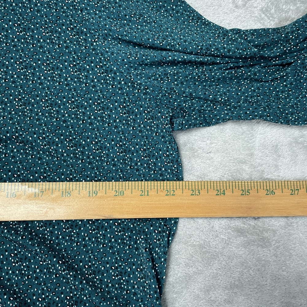 Adrianna Papell Women's XL Blouse Green H1089 - Picture 4 of 8